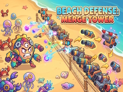 Mäng Beach Defense: Merge Tower