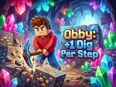 Mäng Obby: +1 Dig Per Step