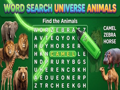 Mäng Word Search Universe Animals