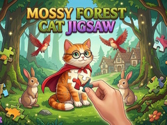 Mäng Mossy Forest Cat Jigsaw