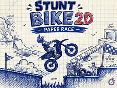 Mäng Stunt Bike 2D Paper Race
