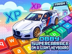 Mäng Obby: Supercar Race on a Giant Keyboard