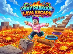 Mäng Obby Parkour: Lava Escape