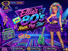 Mäng Ellie’s 80’s Neon Pop Star