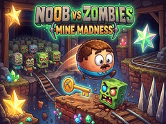 Mäng Noob vs Zombies: Mine Madness