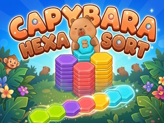 Mäng Capybara Hexa Sort