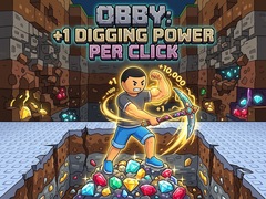 Mäng Obby: +1 Digging Power per Click