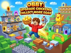 Mäng Obby: Upgrade Chickens, Collect More Eggs