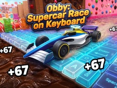 Mäng Obby: Supercar Race on Keyboard