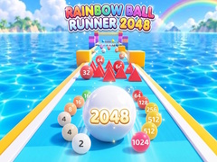 Mäng Rainbow Ball Runner 2048